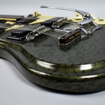 1966 Mosrite Double Neck 6/12 Rare 1 of 1 Custom Snake Skin w/OHSC image 11