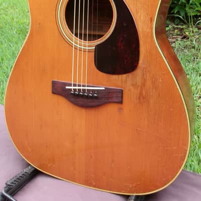 1971 Yamaha FG180 Red Label (New Frets Installed)+Yamaha Original Rocket Case image 2