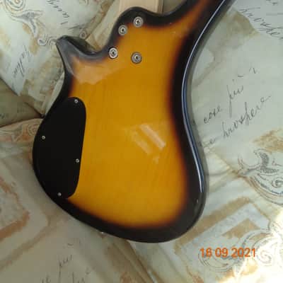 Bass guitar: Ricky styled musicman bridged custom made bass image 5