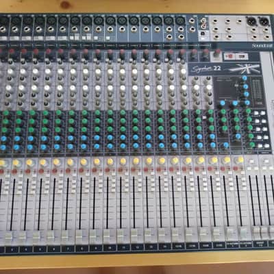 Soundcraft Signature 22 22-Channel Analog Mixer with Effects 2010s - Blue image 1