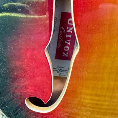 1960s Univox Custom Hollowbody image 5