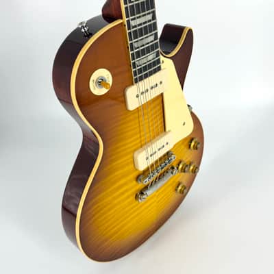 2024 Gibson Custom M2M Murphy Aged 1956 Les Paul Handpicked Top Ultra Light - Slow Ice Tea Fade image 12