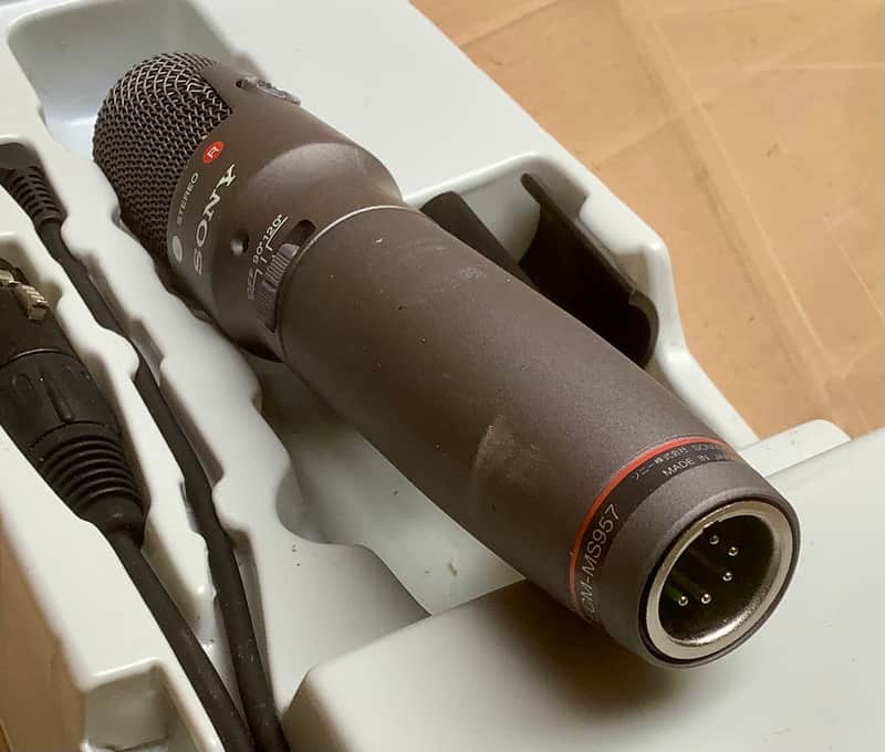 Sony Stereo microphone made in Japan / ECM MS 957 MS957 in original box ! image 1