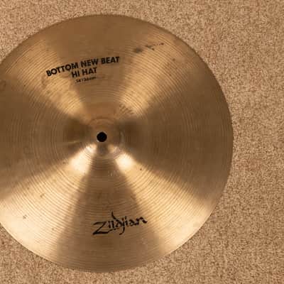 1990s Zildjian A 14" New Beat Bottom Hi Hat Cymbal 1332g image 1