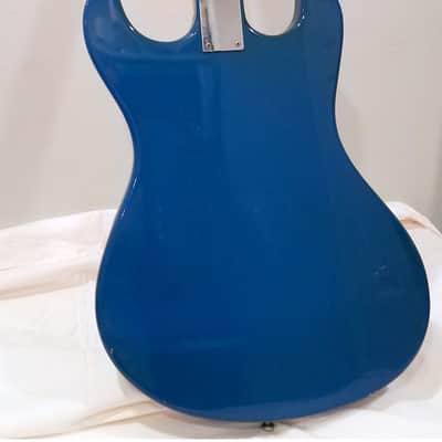 Mosrite Ventures II Slab Body Guitar Serial #B022 1965 Blue image 2