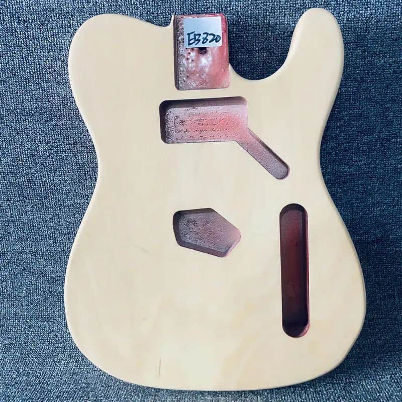 Unfinished Telecaster Style Basswood Guitar Body for DIY Build image 1