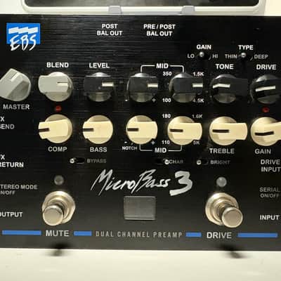 EBS Microbass 3 Dual-Channel Integrated Preamplifier & Effects Pedal image 2
