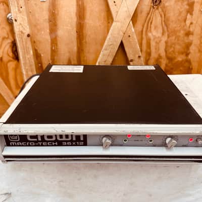 Crown Macro-Tech 36x12 2-Channel Power Amplifier w/FX XLR Input Card #2103 image 3