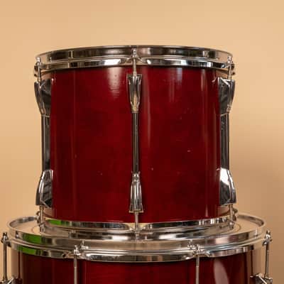 1990s Yamaha Stage Custom Cranberry Red Drum Set image 19