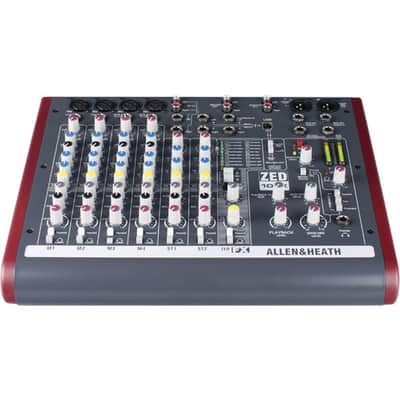 Allen & Heath ZED-10FX 10-Channel Mixer with Gator G-MIXERBAG-2118 Mixer Bag and Hosa STP-201 1/4" TRS to 1/4" TS Cable image 3