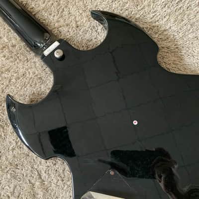 Samick Black Electric Guitar, Basswood Body, Maple Neck, 22 Frets Rosewood Fingerboard image 19