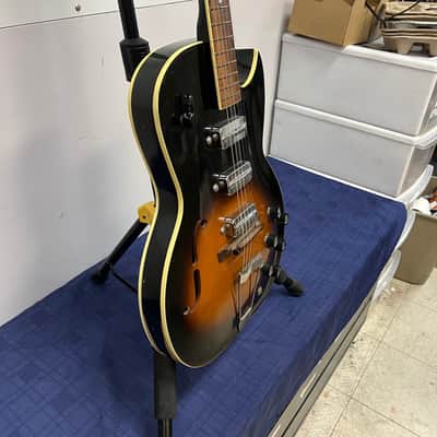 Vintage 1960 Kay Truetone 573 Speed Demon Hollow Body Electric Guitar with Case image 12