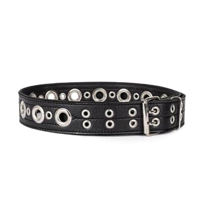 Al Bane For Leather - Tormentor 2" Premium Leather Guitar Strap - Black/Black/Silver image 5