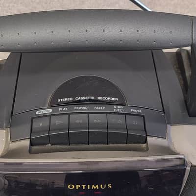 Optimus 14-516 Portable CD Player Cassette Recorder AM/FM Radio Boombox Tested image 6