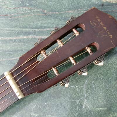 1961 Yamaha Nippon Gakki Dynamic Guitar No.10A Red Label  Dark Brown Bild 5