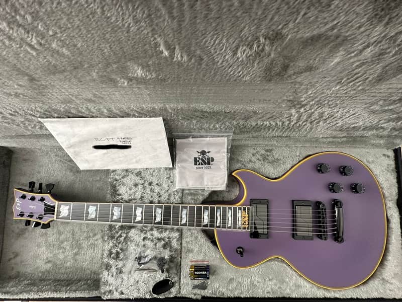 2021 ESP Eclipse CTM I FT Reversed Flag Inlays - Purple Satin (One and only) Mint/Like B-New! image 1