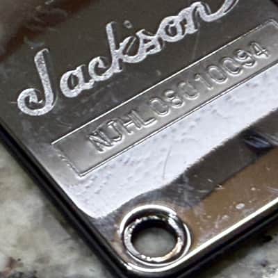 Jackson Neck plate with serial number - Chrome image 1