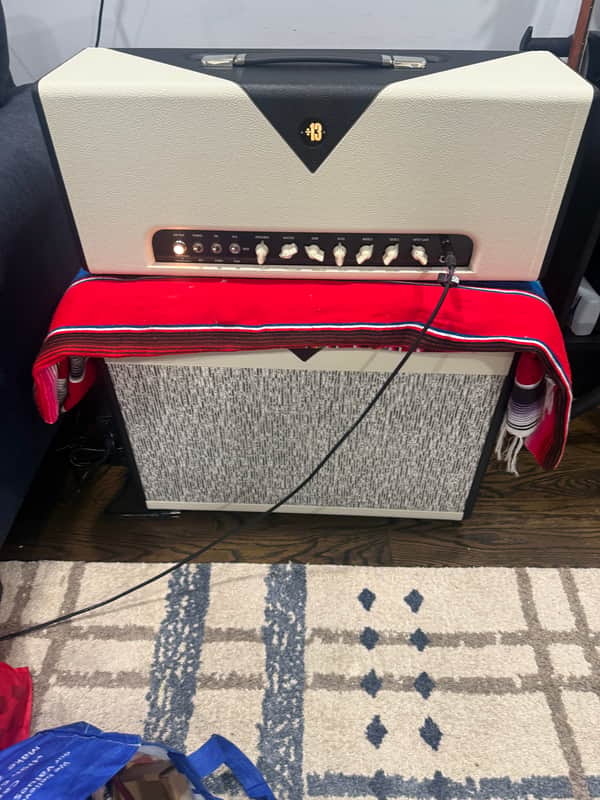 Divided by 13 BW1969 Butch Walker Signature Head and Matching 2x12 Cab - White/Black w/Pinstripe Grill
