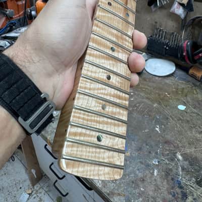 5A Flamed maple S neck - One Piece image 2