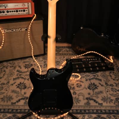 Laguna LE 122  Black HH 2008 Dual humbucker basswood , Rosewood fretboard,  Maple neck image 9
