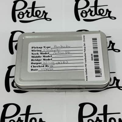 Porter Anthem PAF Humbucker Pickup Set - Chrome imagen 2