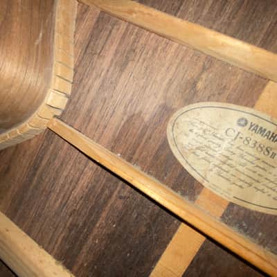 Yamaha CJ-838S II Jumbo Acoustic Natural finish image 4