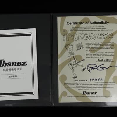 Ibanez PGM333 30th Anniversary Paul Gilbert Signature (#898) image 15