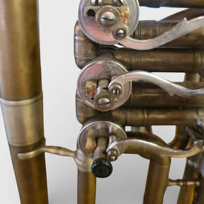 J. Altrichter Rare Antique BBb Tuba Brass Germany Frankfurt Late 19th Early 20th Century image 6