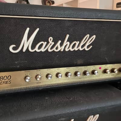Marshall JCM 800 Lead Series Model 2205 2-Channel 50-Watt Head 1980s - Black image 9