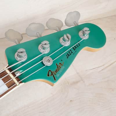 Fender JB75-US Jazz Bass Reissue CIJ w/ Matching Headstock 2008 Ocean Turquoise Metallic  w/ Gig Bag image 5