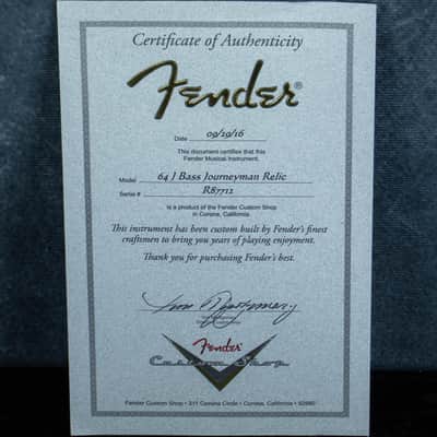 Fender Custom Shop 64 Jazz Bass Journeyman Relic 3 Tone Sunburst Matching Peg Head 2016 ~ Secondhand image 7