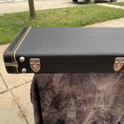 FENDER PRECISION JAZZ BASS 1965 to 1970 NO TAIL LOGO BLACK TOLEX CASE CLEAN! image 8