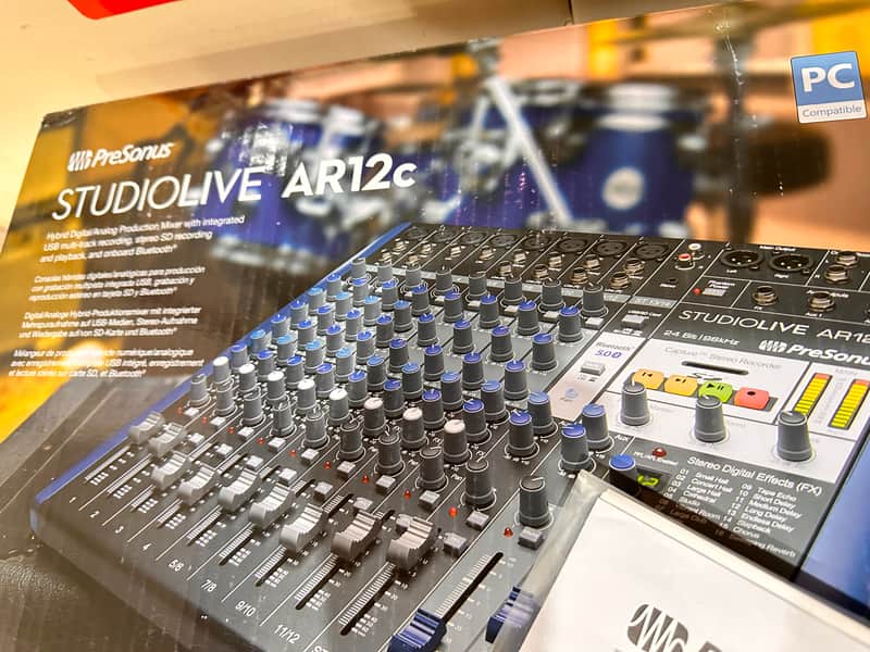 PreSonus StudioLive AR12c 14-Input Mixer / Digital Recorder / Audio Interface 2020 - Present Gray / Blue image 1