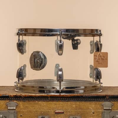 1970s Ludwig Vistalite Tom in Clear - 8x12 image 4