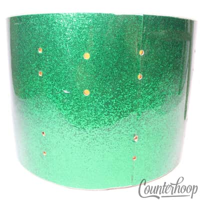 Ludwig 10x14"Tom Drum Shell 3Ply Maple Green Sparkle 70s 8-Lug Super Classic USA image 4