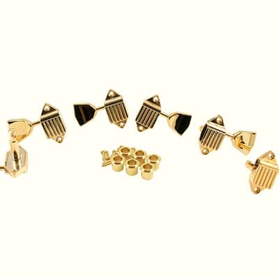 Kluson 3 Per Side Vintage Diecast Series Waffleback Tuning Machines KVDW-3-GM Gold image 3
