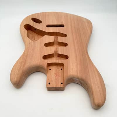HooDoo Stratocaster Body Mahogany 2-Piece Unfinished Light hsb5341 image 4