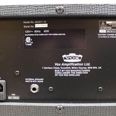 Vox AC4 4-Watt 1x12" Combo Electric Guitar Amplifier image 5