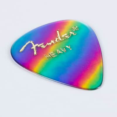 Fender Picks 351 Rainbow heavy 12er Set Premium Celluloid - Set of Picks image 2
