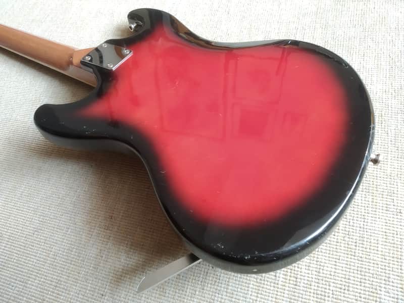 Teisco EG 2 Red Sunburst - 'Hertiecaster' Japan 60s/70s | Reverb
