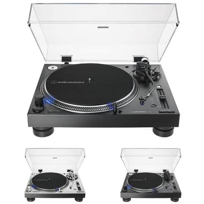 Audio-Technica AT-LP140XP Direct-Drive Professional DJ Turntable - (Black) with Rubber Mat image 5