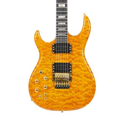 1992 Carvin DC400 Left-Handed Vintage Kiesel M22 Pickups Kahler LH Lefty Quilted Maple KOA Wood Custom Ordered Rare Electric Guitar w/ Orig. OHSC Tweed Case image 1
