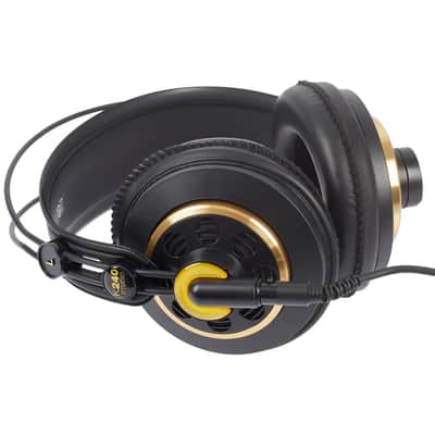 AKG K240 Studio Semi-Open Back Studio Headphones 2010s - Black image 4