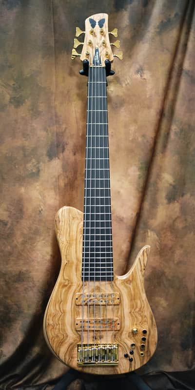 Fodera Imperial 6 Elite Custom Olive image 1