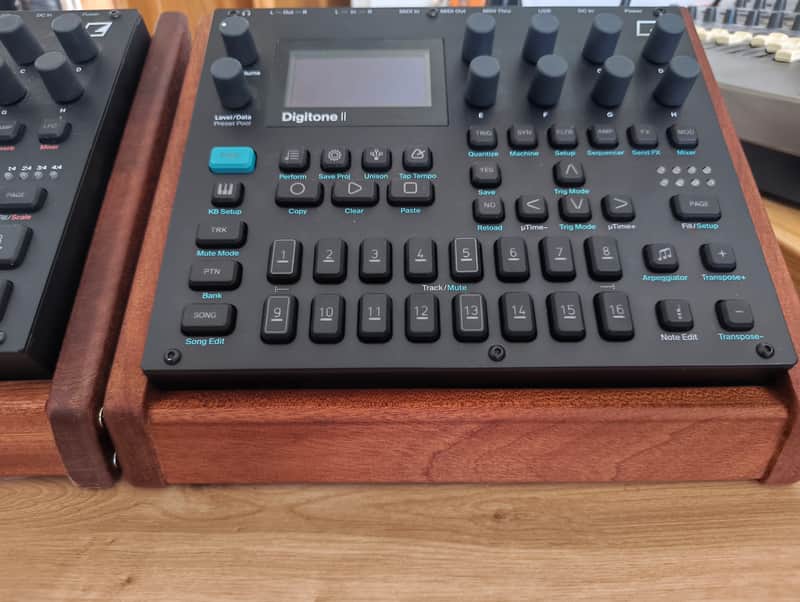 Oak or Mahogany stand for elektron syntakt digitakt digitone image 1