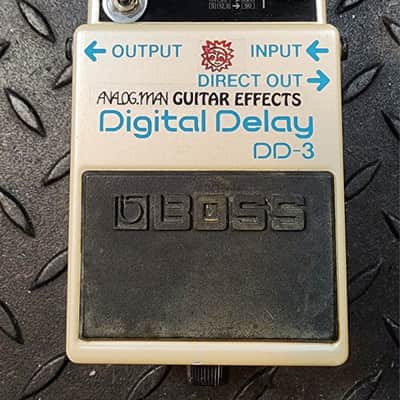 Boss DD-3 Digital Delay with Analogman High Cut Mod 3 Way Toggle Modded image 2