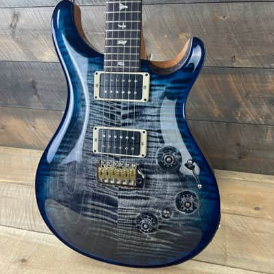 PRS Custom 24 Piezo Natural Back Custom Color - Charcoal Sapphire Wrap Burst 343363 image 3