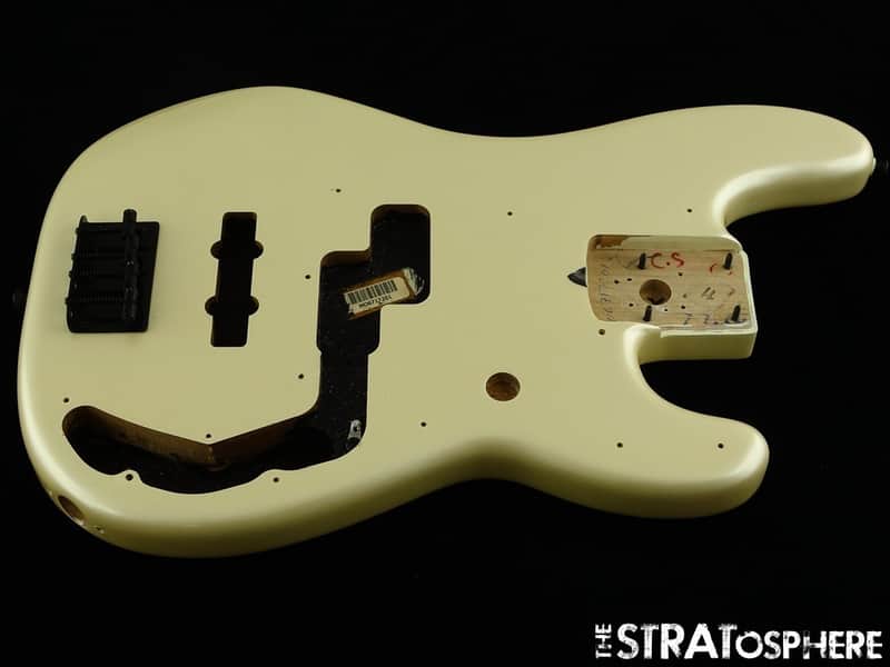Fender Duff McKagan Deluxe Precision P BASS BODY + HARDWARE, White Pearl image 1