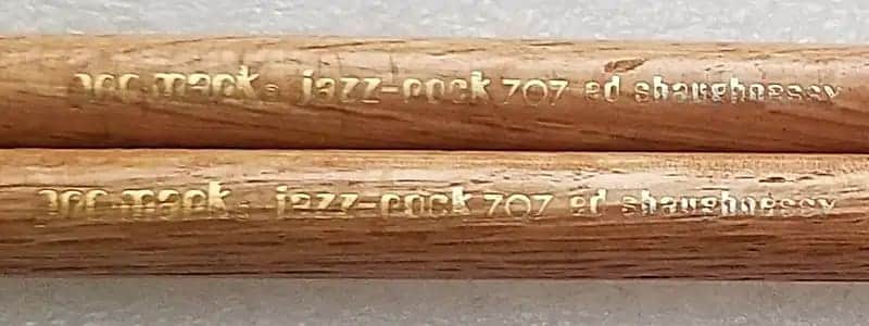 Vintage RARE! PRO-MARK * ED SHAUGHNESSY * 1970s ? JAZZ ROCK 707 DRUMSTICKS *OAK?* Factory Matched Pair Pro Mark Drumsticks image 1