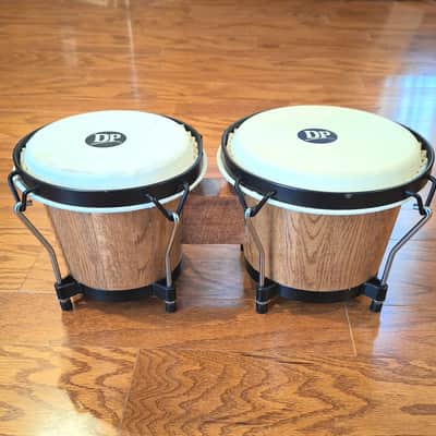 Percussion Lot DP Bongo Bongos Bongoes Shakers Tambourine Clave Cowbell image 5